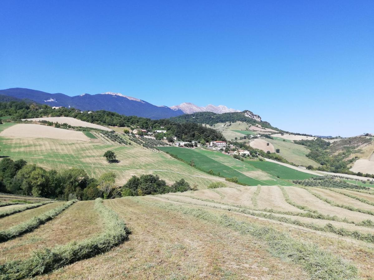 Willa Casa A Montebello Di Bertona Con Vista Gran Sasso Zewnętrze zdjęcie